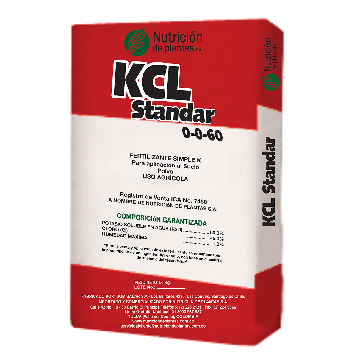 KCL CLORURO DE POTASIO